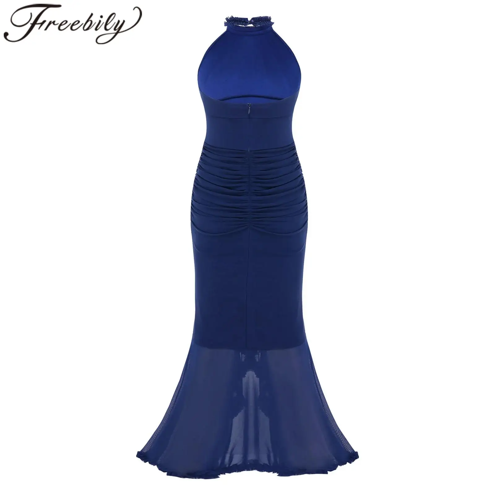 

Детское платье для выступлений на сцене, современная танцевальная одежда для девочек, платье принцессы-русалки с бретельками на шее, детское платье для дня рождения, нарядные платья