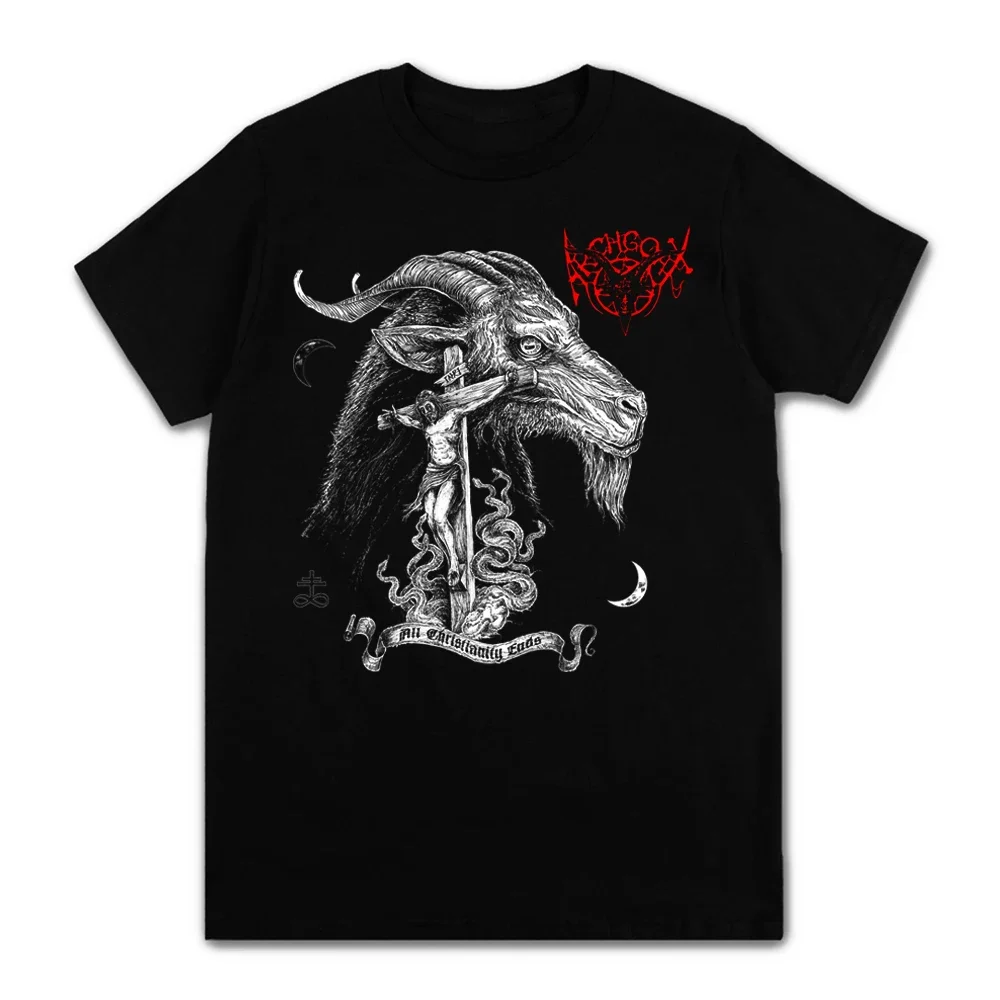 Archgoat Black Metal Band T Shirt 2023 Nouveaux Hommes Vintage Graphic Print Tshirt Manches Courtes Mode Casual Tees Taille XS-3XL