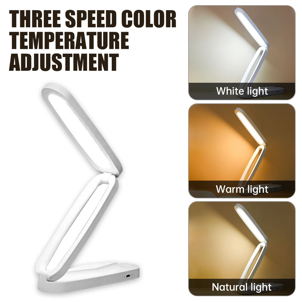 

Eye Protection LED Folding Desk Lamp Three Lighting Modes Reading Table Lamps USB Charging Bedside Living Bedroom Night Light