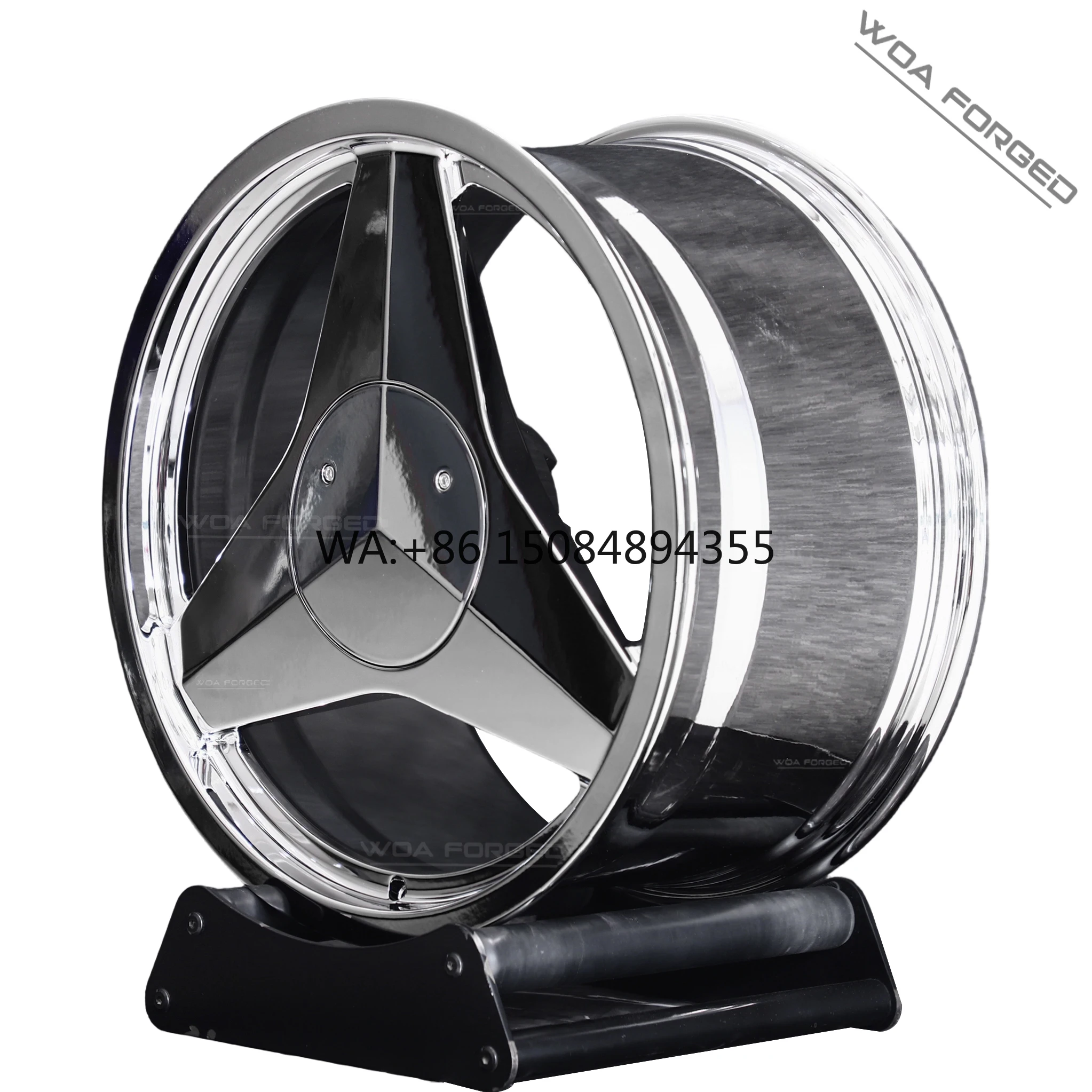 

1-Piece Deep Concave Forged Chrome Wheel 6061-T6 Alloy 17 18 19 20 21 22 23 24 Inch 5x120 5x112 5x114.3