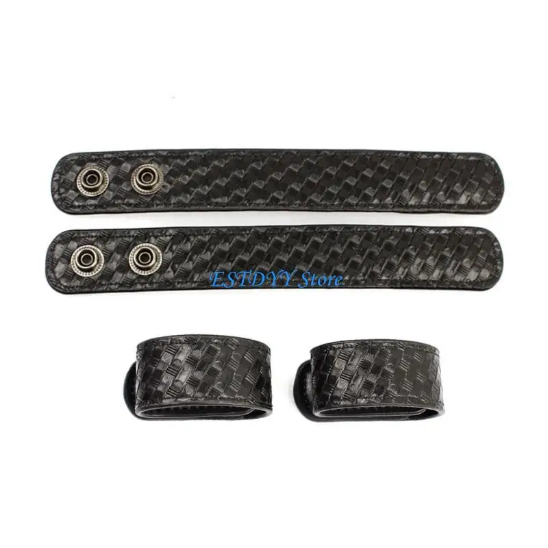 

G6DE Set of 4 Belt Keepers with Double Duty Belt Keepers Leather Belt Keepers
