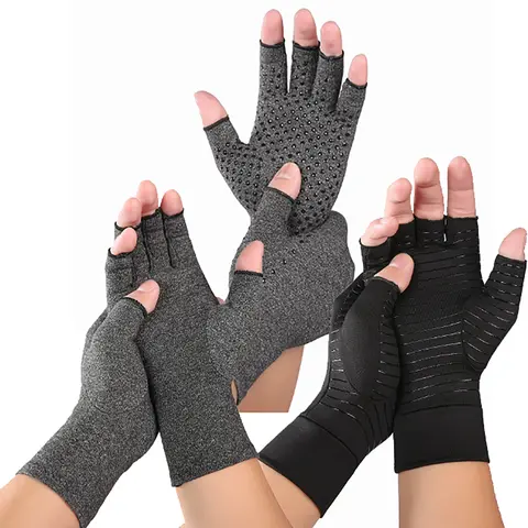 Compression Arthritis Gloves Cotton Joint Pain Relief Wrist Support Hand Brace Women Men Therapy Wristband Compression Gloves