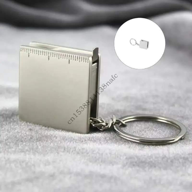 594F Compacts 130cm Keychain Tape Measure Strong Metal Construction Accurate Scale