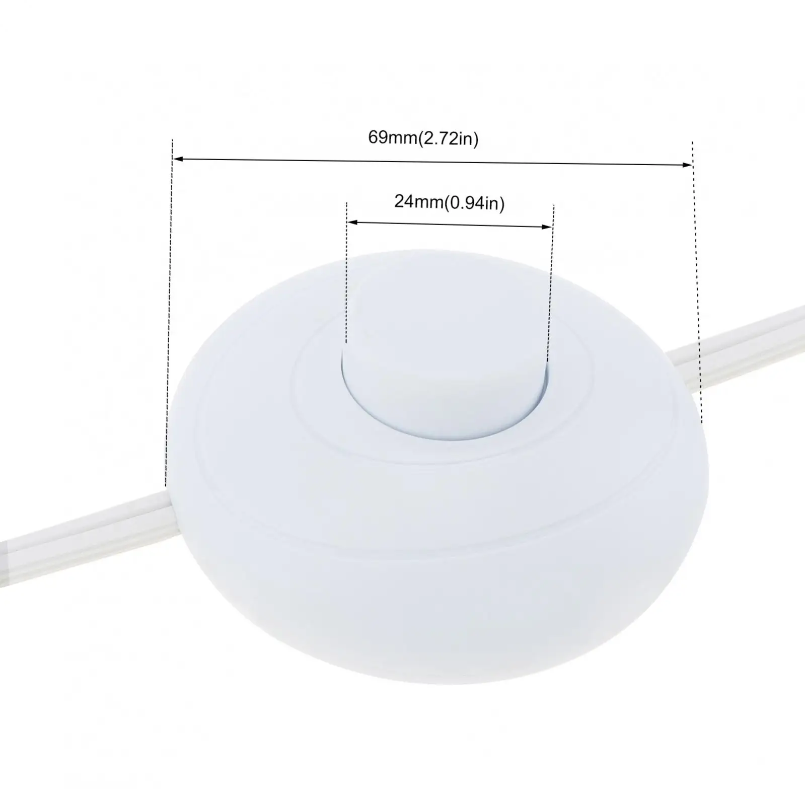 1.8M Simple Foot Switch Floor Foot Inline Pedal Push Switch Foot Control Foot Switch with Wire Plug Foot Switch Wires