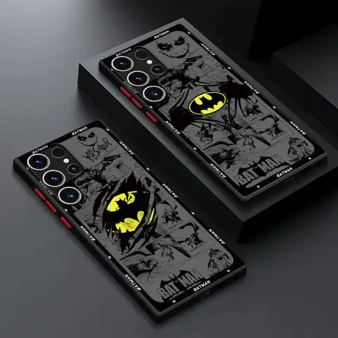 Super Hero Batmans Logo Phone Case for Samsung Galaxy S20 FE S22 Plus S21 S23 Ultra S9 S24 Ultra S10 Lite Bumper Soft Cover