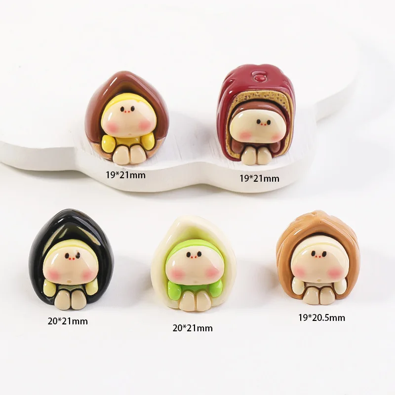 10/20 Pieces of Random Designs, Resin Nut-Shaped Small Ornaments, Suitable for Office, Workstation, and Car Decoration, Ideal for Various Settings, a Perfect Choice for Those Who Like to Decorate