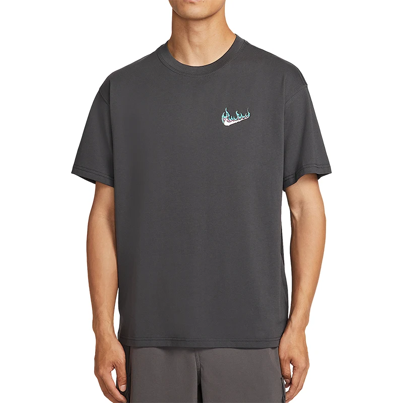 تي شيرت نايك الصيفي الأصلي للرجال مطبوع عليه قطرة الكتف HQ9257-060 #5