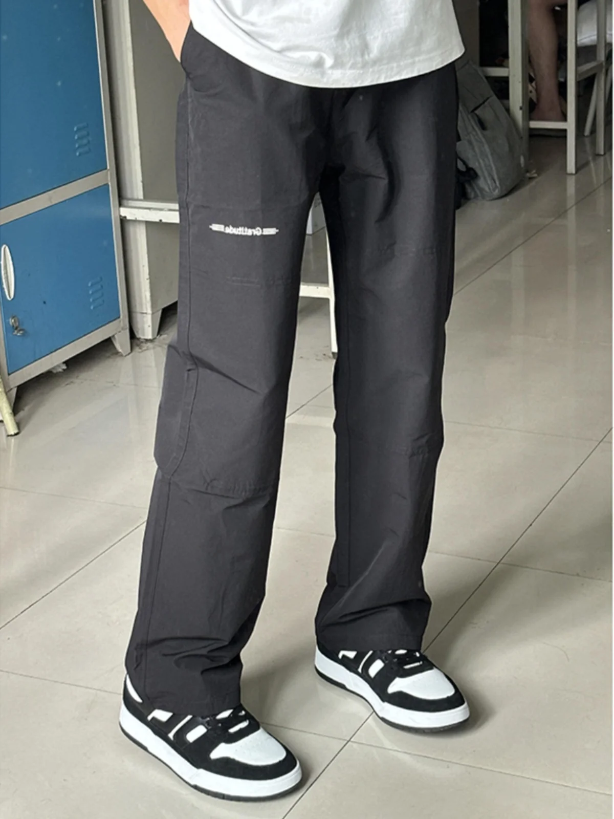 

Мужские повседневные брюки Bla прямого кроя: модные американские рабочие брюки Cleanfit, свободные, удобные, длинные, для молодежи, в стиле энергичного образа.