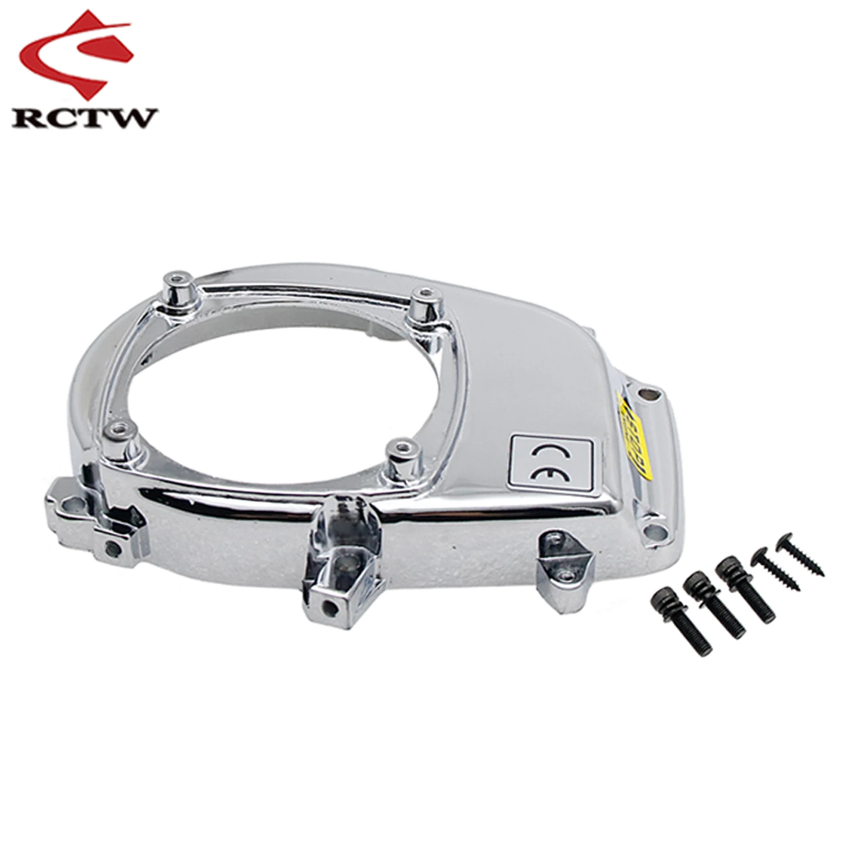 Chromowana osłona wentylatora koła zamachowego pasuje do silnika Zenoah Cy 23cc-36cc do 1/5 Hpi Rovan King Motor Baja 5b Ss 5t 5sc Losi 5ive T Rc Car Parts