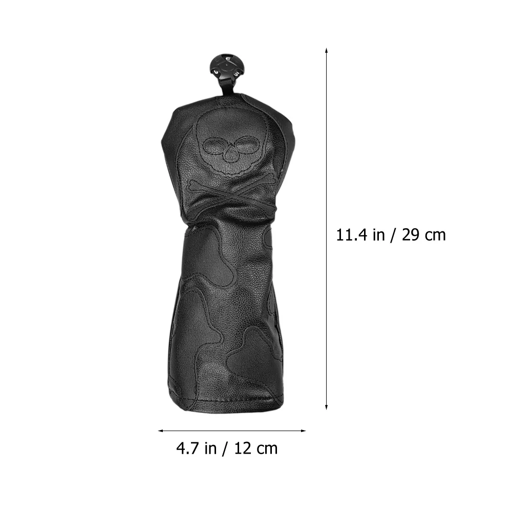 قطعة واحدة من غطاء رأس نادي الجولف PU نمط جمجمة مقاوم للطقس غطاء رأس جولف واقي لحماية النادي #6