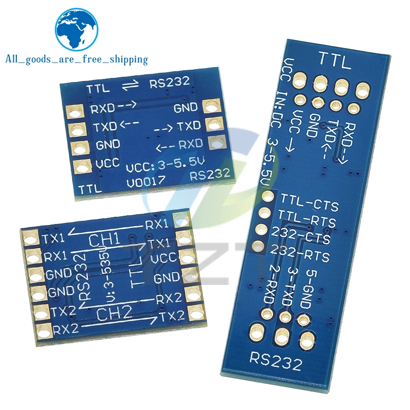 TZT RS232 SP3232 TTL to RS232 Module RS232 to TTL Brush Line Serial Port Module