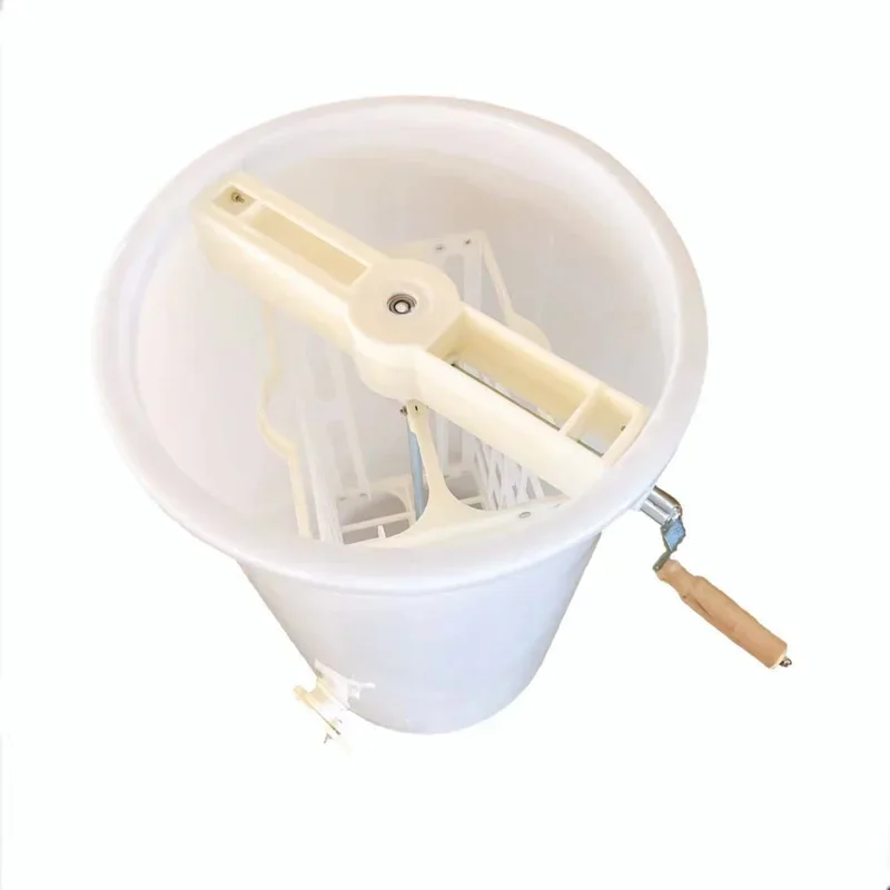 2 Frame Plastics Honey Extractor  Beekeeping Equipment Honey Centrifuge Machine Manual Honey Extractor