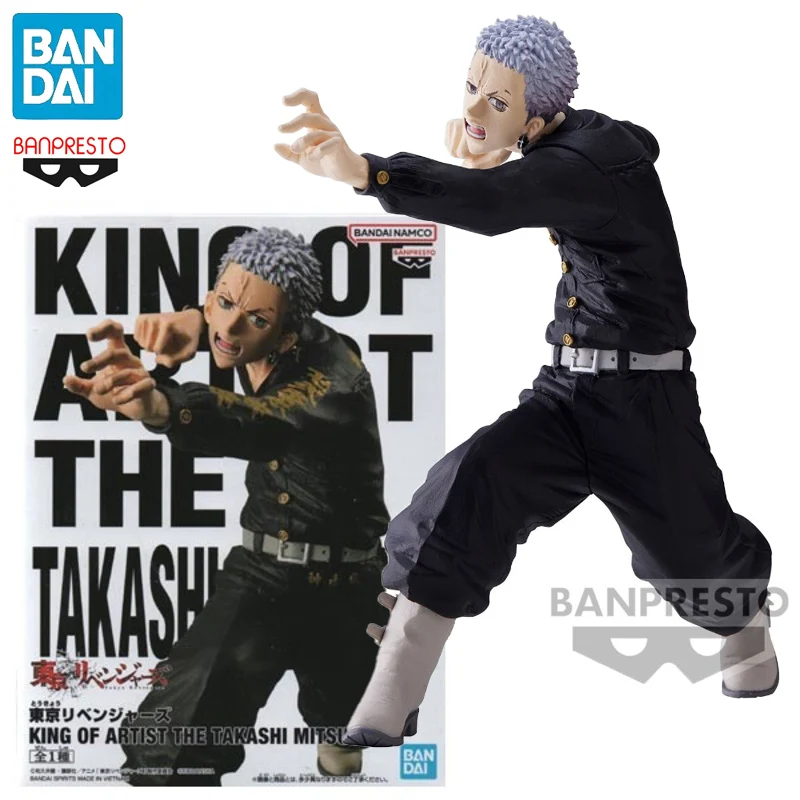 In Stock BANPRESTO KING OF ARTIST Tokyo Revengers Mitsuya Takashi PVC 16CM Anime Action Figures Model Toy