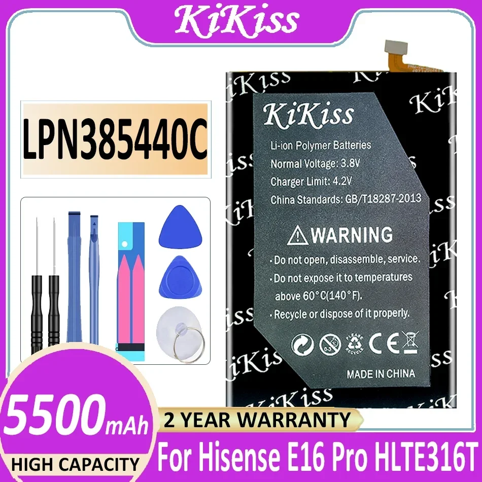 

KiKiss Battery LPN385440C 5500mAh for Hisense HLTE316T E16 Pro E16Pro Batteries