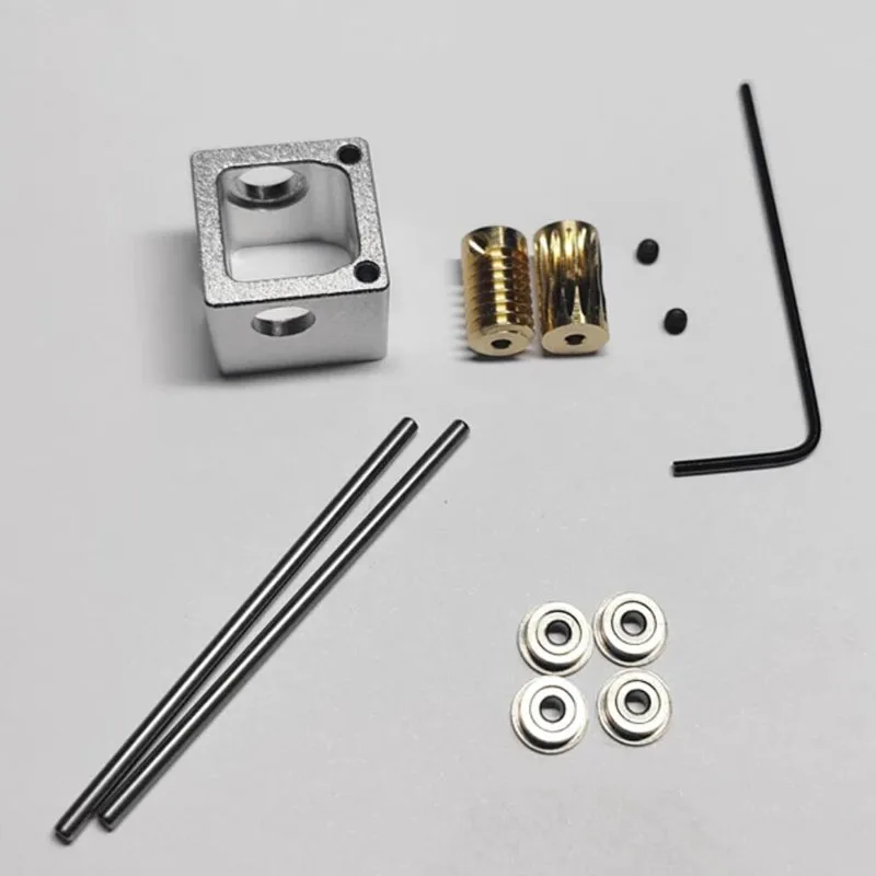 Mini Right Angle Steering Gear 90 Degree Reduction Worm Gearbox with Commutator Micro Transmission Box for DIY Robotics