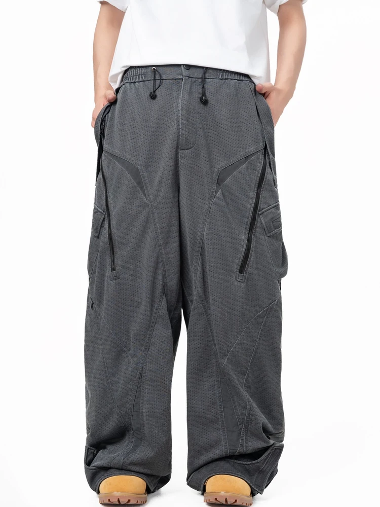 

Американские брюки для тяжелых условий эксплуатации GEWAGEMA25, осенне-зимняя горная серия, деконструированный дизайн, функциональный футуризм, повседневные брюки.