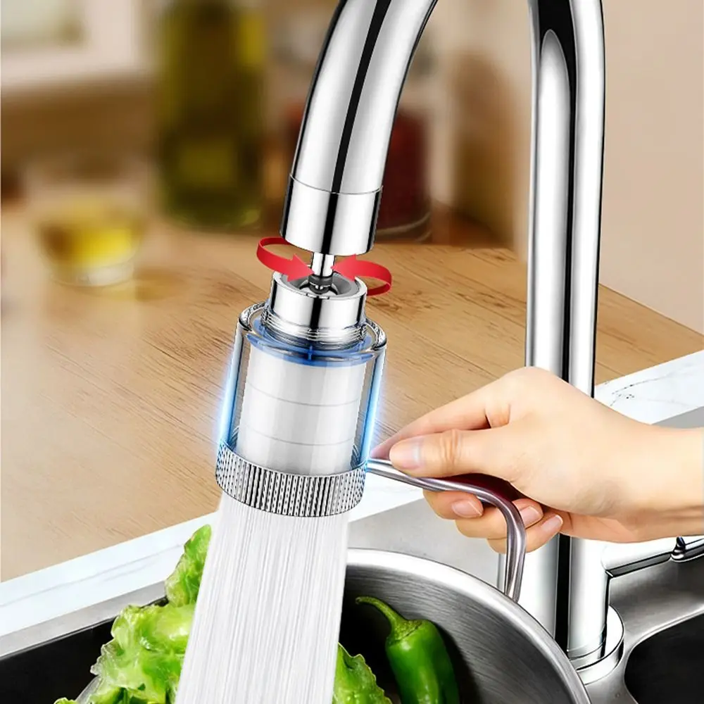 

Faucets Purification Kitchen Anti-Splashing Faucet 360° Rotate Splash Proof Bathroom Faucet Aerator Rotating Detachable Head