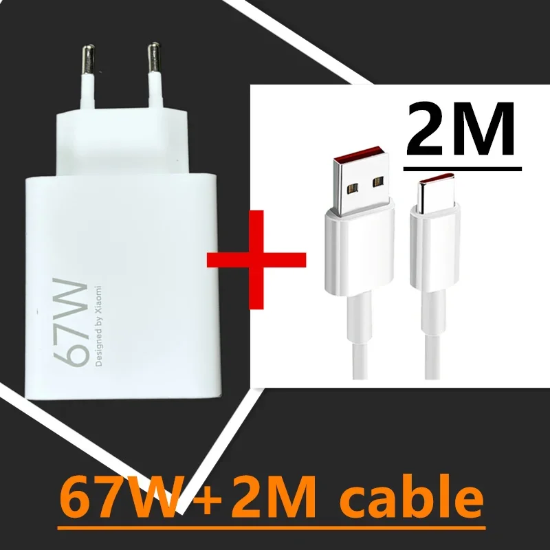 Caricabatterie Xiaomi 67W EU originale Redmi Note 11 pro Fast charge 6A tipo C cavo 65W 55W 33W per Redmi note 11 9 10 pro mi 11 Pro