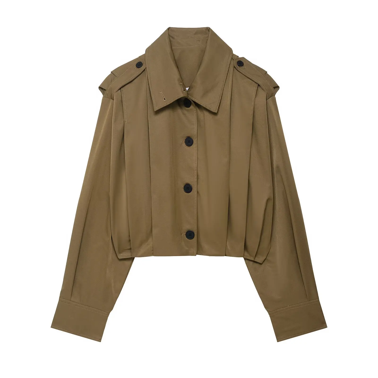 YJKDYK ريترو المرأة الخريف الشارع الشهير مطوي رفض طوق واحدة الصدر سيدة الطيار معطف دراجة نارية عادية سترة الإناث