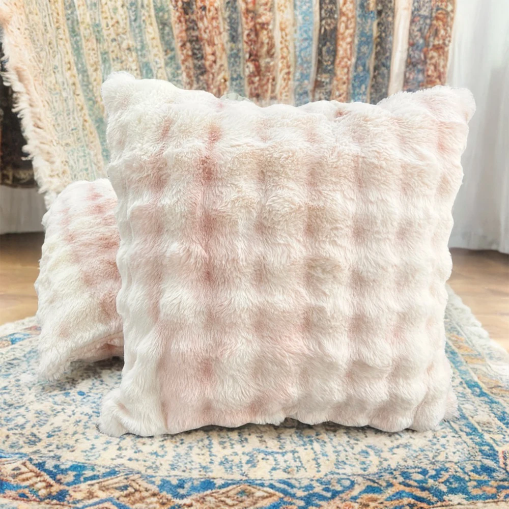 

Мягкий двусторонний пушистый чехол на подушку с невидимой молнией, стильный галстук-краситель для гостиной, дивана, спальни, домашний декор