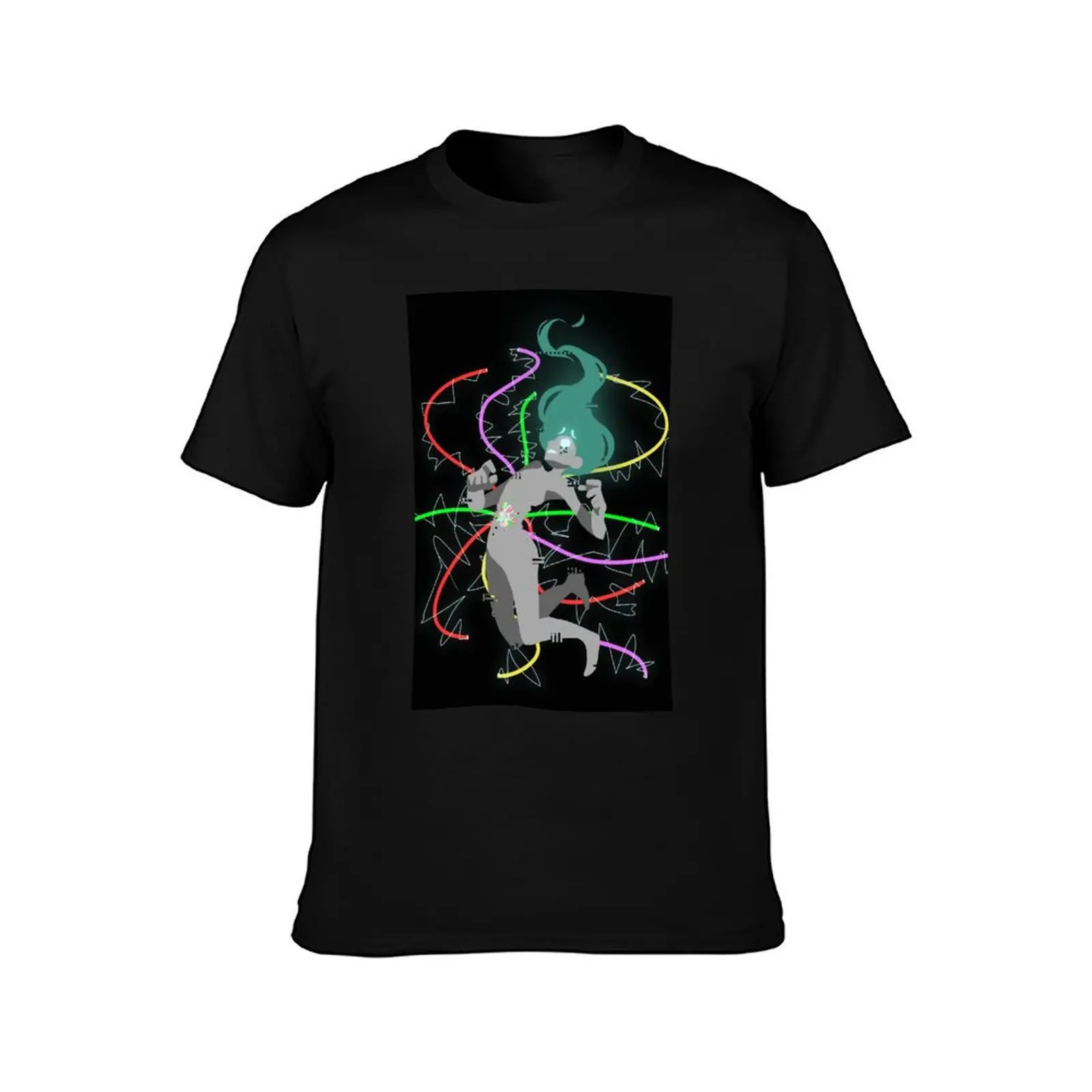 Hera Glitch T-Shirt Soft Casual Short Sleeve Cotton Tee