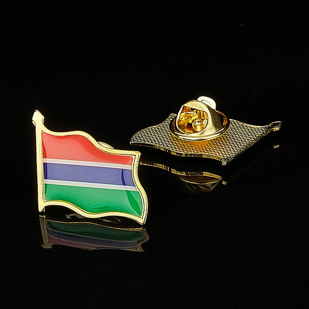 

Republic of The Gambia African Country National Emblem Metal Flag Lapel Pin Collectibles