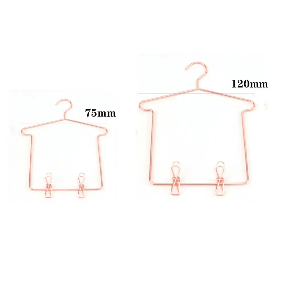 5 pièces mignon poupée robe Miniature en métal maison de poupée meubles poupée cintres cintres