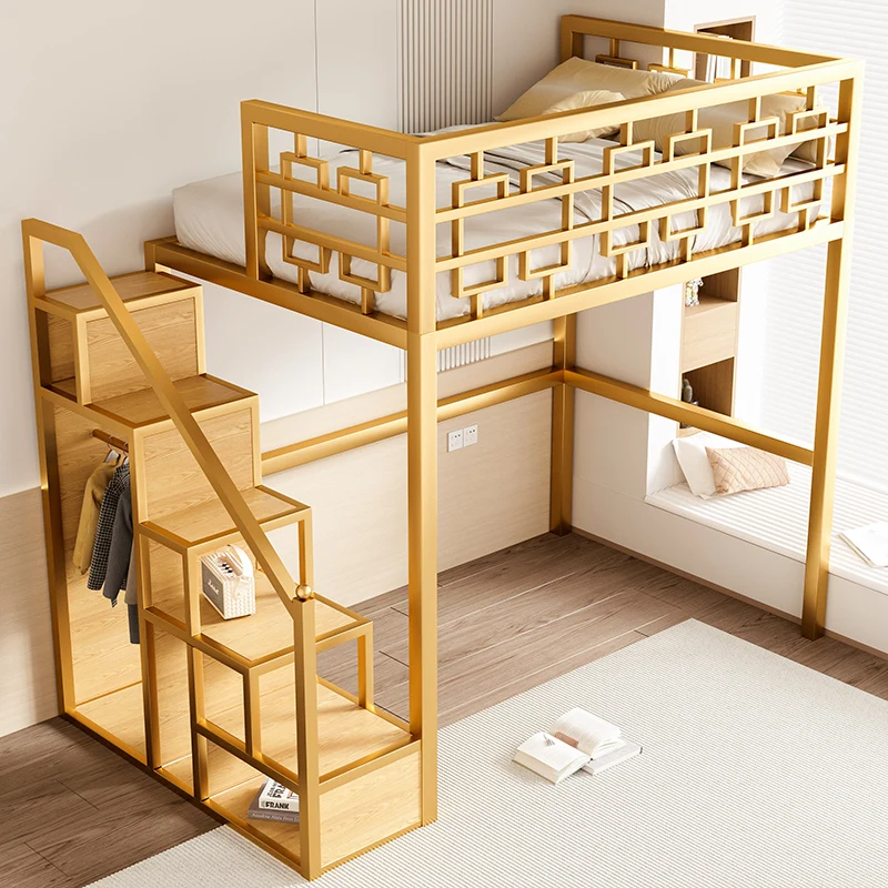 Chinese Loft Bed - Wrought Iron Duplex Design