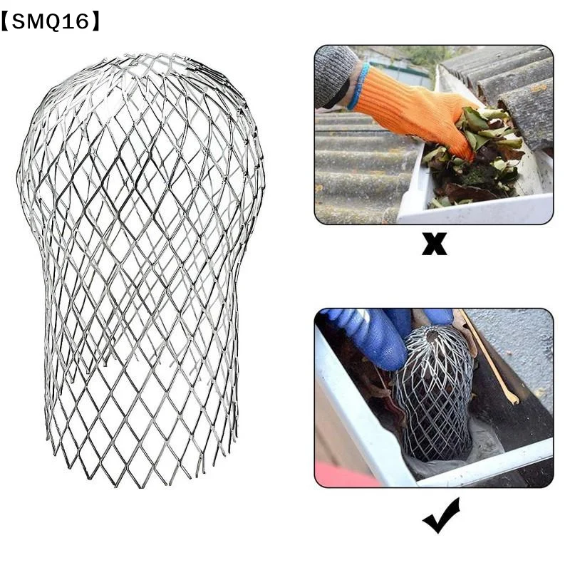 Leaf-blocking Filter Gutter Filter Eaves Roof Drainage Pipe Floor Drain Filter Anti-blocking 3Inch Gutter Accessories【SMQ】