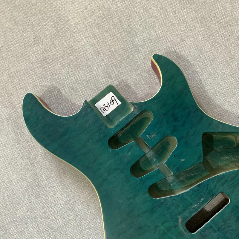 Electric Guitar Body Green Color SSS Pickups Tremolo  Style Maple Top With Solid Ash DIY Guitar Parts Replace Accessories GB159