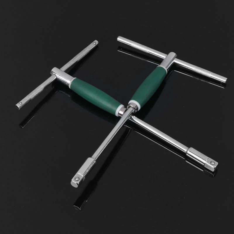 1PC 12.5mm interfaccia manuale chiave a forma di T chiave a bussola con impugnatura a T chiave a cricchetto con asta di forza utensili manuali chiave strumento di riparazione