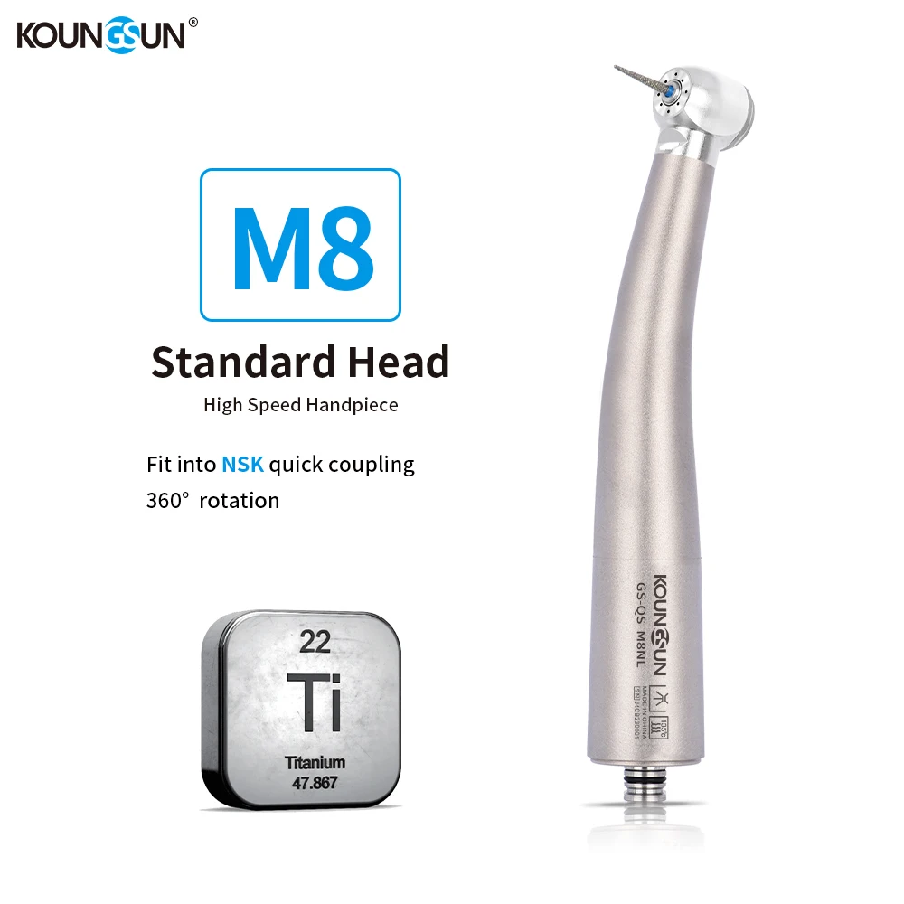 

Fit NSK Coupling Dental high speed air turbine handpiece 26W 3X-Power Standatd Head Ultralight Titanium Body