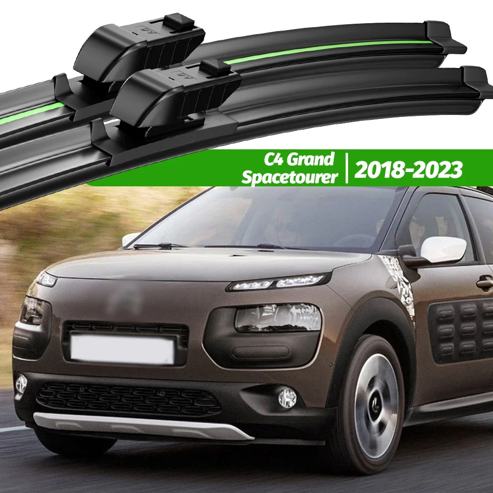 For Citroen C4 Grand Spacetourer 2018-2023 2pcs Front Windshield Wiper Blades 2019 2020 2021 2022 Windscreen Window Accessories