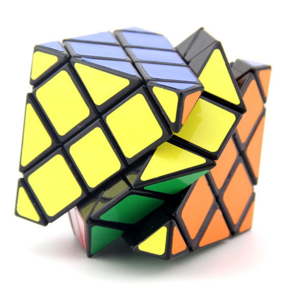 LanLan-Professional Magic Cube Velocidade Puzzle, Antistress Brinquedos, 8 Eixos, hexaedro, 6 Superfície, Twisty, 4 Camadas Skewbed, Presente