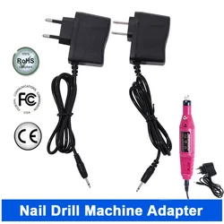 HALAIMAN Power Adapter Electric Nail Drill Machine Accessories Ac/Dc Converter Eu Us Plug Nail Art Adapter Manicure Supply Tool