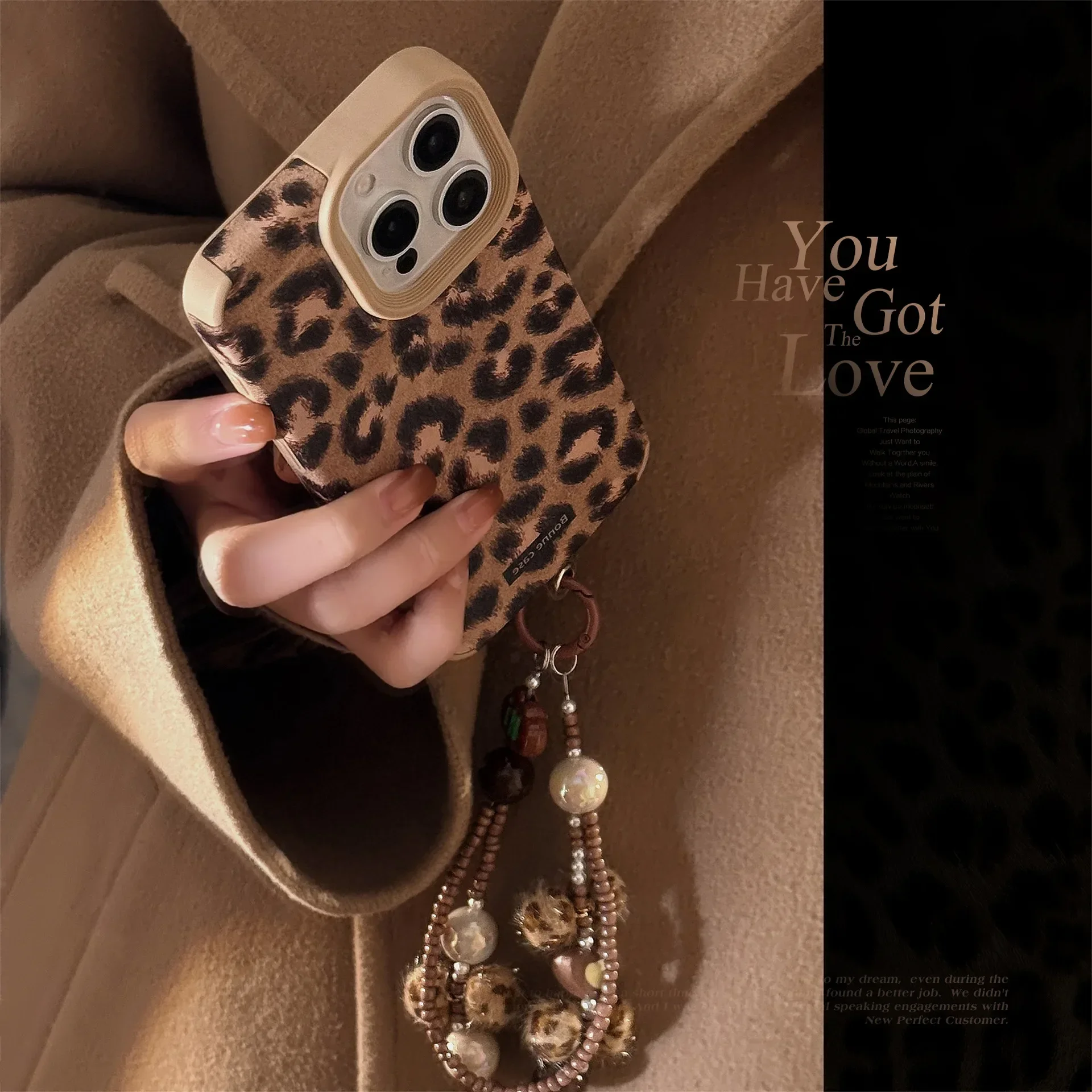 American Style Classic Leopard Phone Case for IPhone16 15 14 12 13 11 Pro ProMax Plus X XR Shockproof Phone Cover