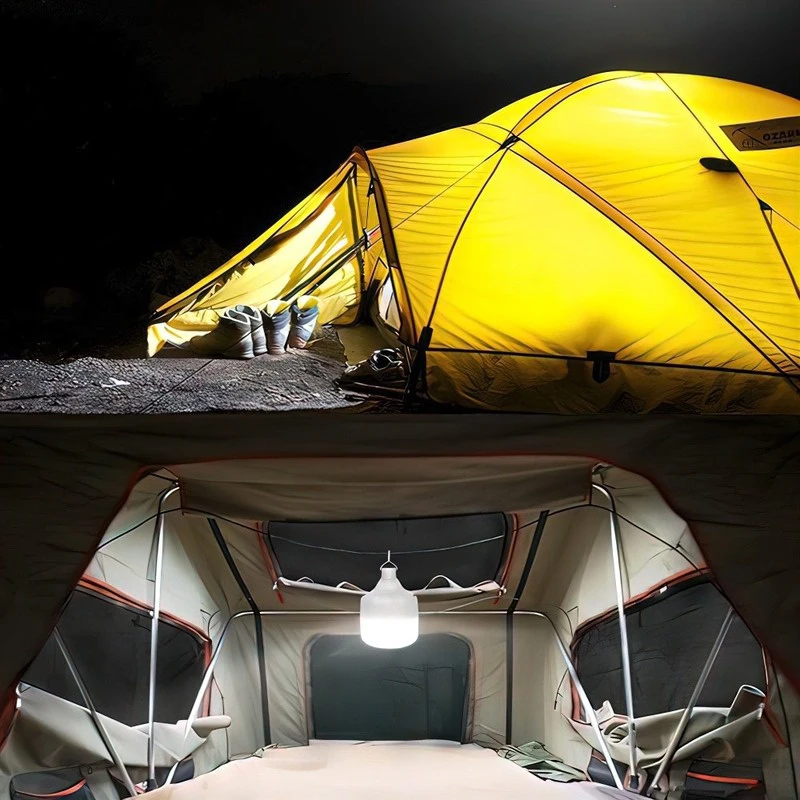 20/80/100/150/200W Outdoor Portable Camping Light USB Rechargeable Led Light Lantern Emergency Bulb Tents Lights Equipment Bulb