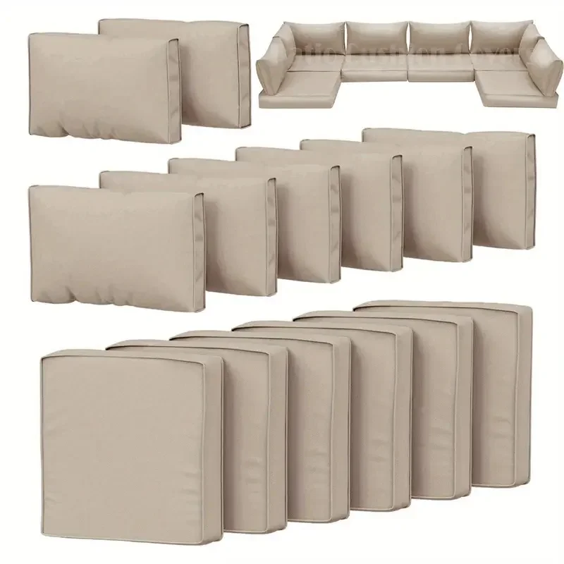 قطعة واحدة من غطاء بديل للأريكة، مناسب لكل من الفناء وغرفة المعيشة، ويمكن غسلها في الغسالة أو غسلها يدويًا