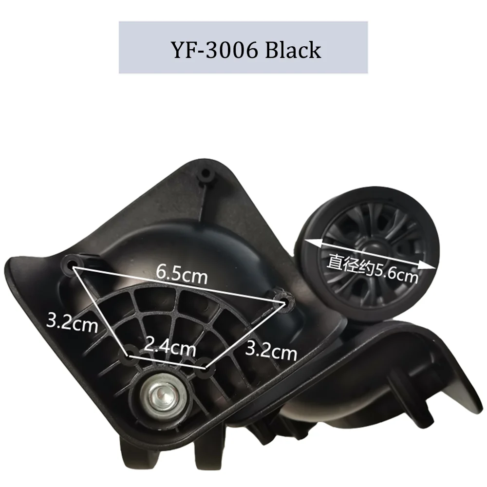 Suitable For YF3003 Nylon Luggage Wheel Trolley Case Wheel Pulley Sliding Casters Universal Wheel Repair Slient Wear-resistant