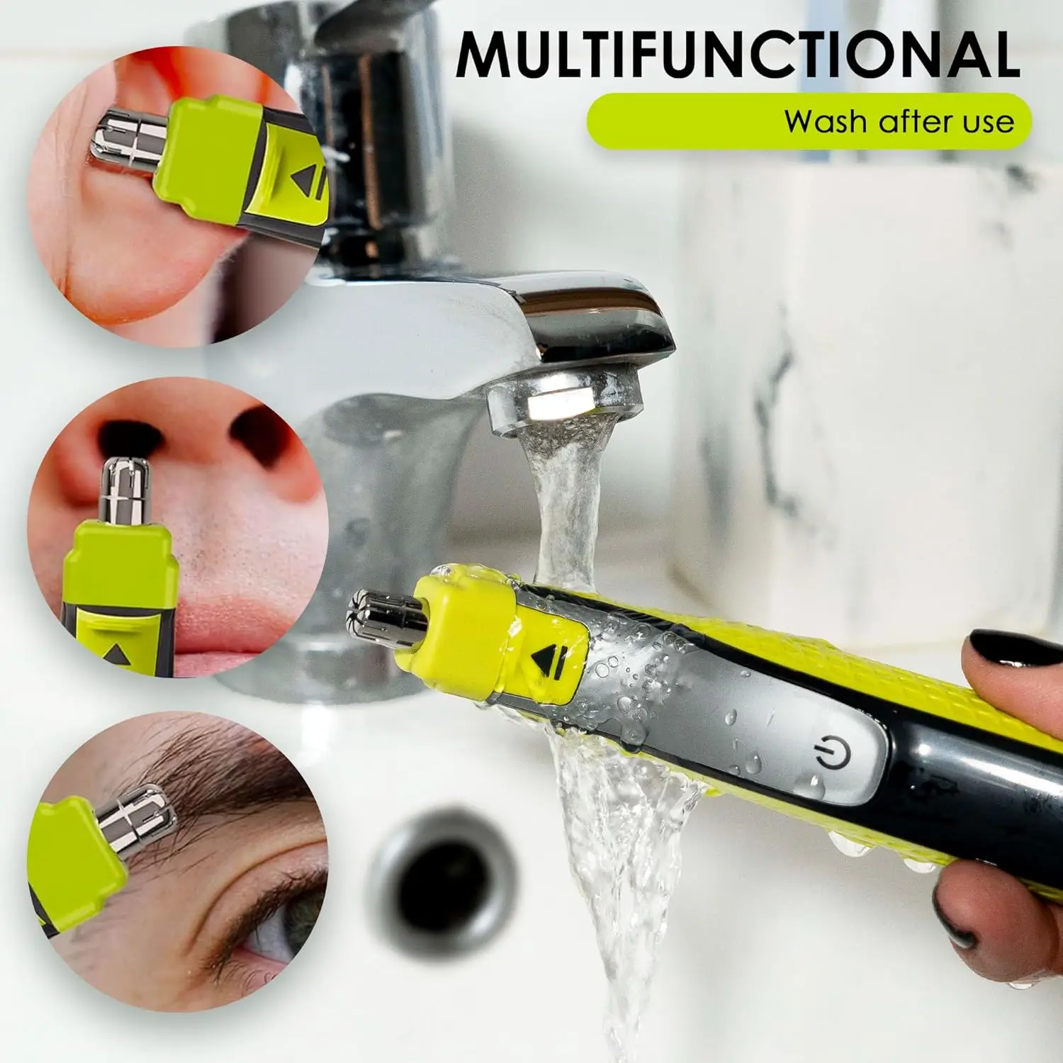 شفرات بديلة لتشذيب شعر الأنف لماكينة الحلاقة الكهربائية الهجينة من فيليبس OneBlade QP2520 QP2630 QP6510 QP6520 QP6530