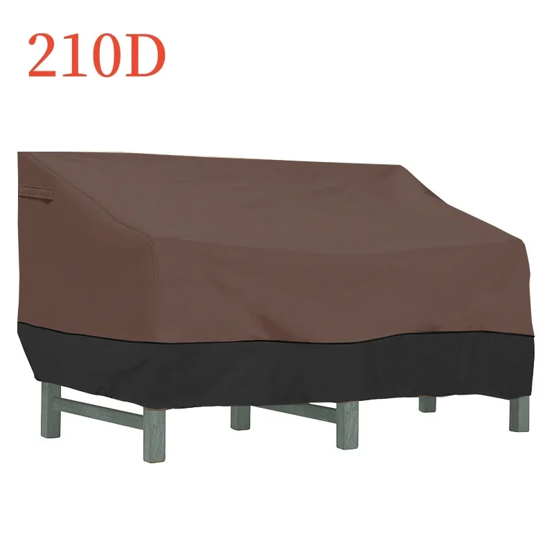 210D Oxford Cloth Multi Person Sofa Chair Cover Outdoor Garden Courtyard Sunscreen Waterproof Windproof Furniture Dust Cover