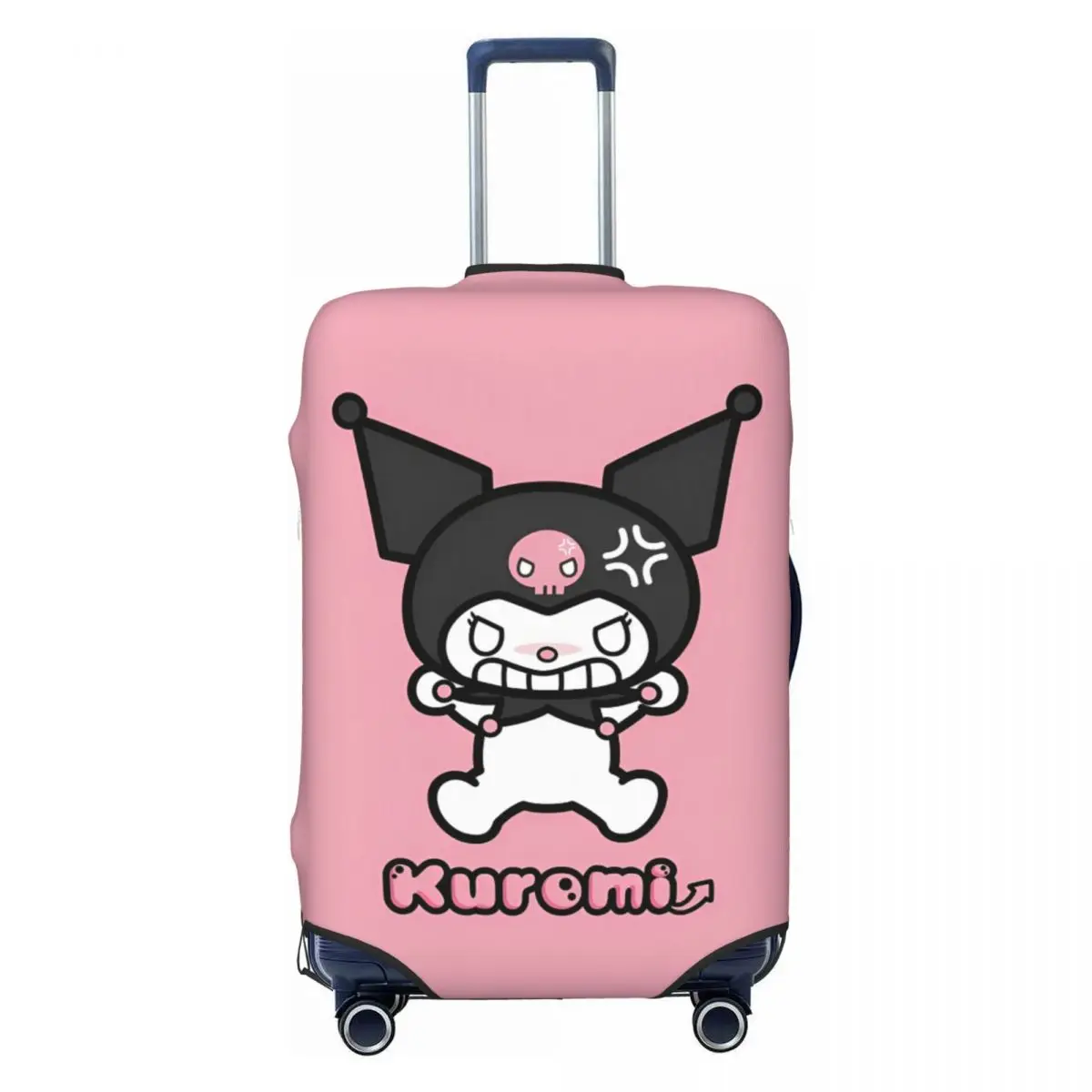

Cute Cartoon Kuromi Suitcase Cover Travel Flight Fun Luggage Case Protection