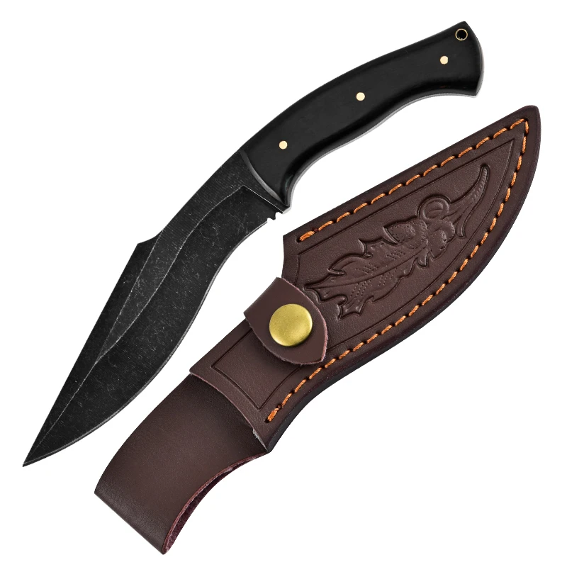 Outdoor mountaineering sharp straight knife fishing carry a knife with a straight knife