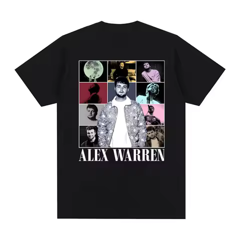 Alex Warren T-Shirt Summer Casual fashion Tshirt Popular High Quality Graphic Printing Singer's same style 100%CottonTops