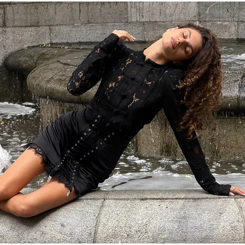 Urban Lace Patchwork Women Skirt image 5