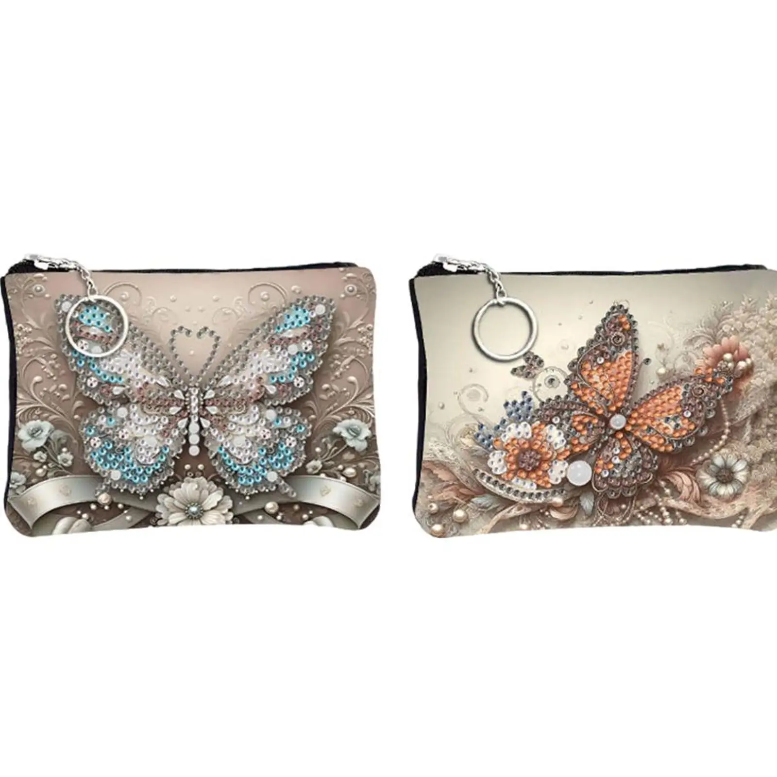 

Набор для творчества: Сумка-косметичка с кристаллами и стразами, на молнии, для самостоятельного изготовления, креативный подарок