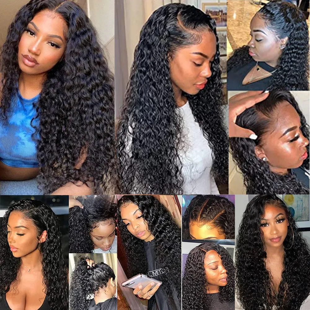 13x4 Water Wave Frontal Human Hair Brazilian Lace Frontal Closure Curly Deep Lace Frontal Closure Human Hair Virgin Hair Closure