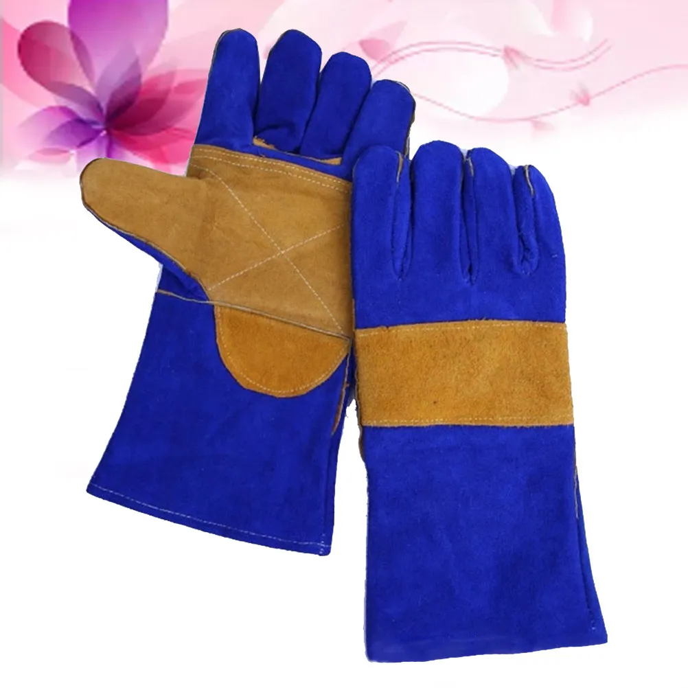 

Термостойкие рабочие перчатки с двойной изоляцией и длинными рукавами для сварки, работы с печами, микроволновками, барбекю, пайки, огнеупорные