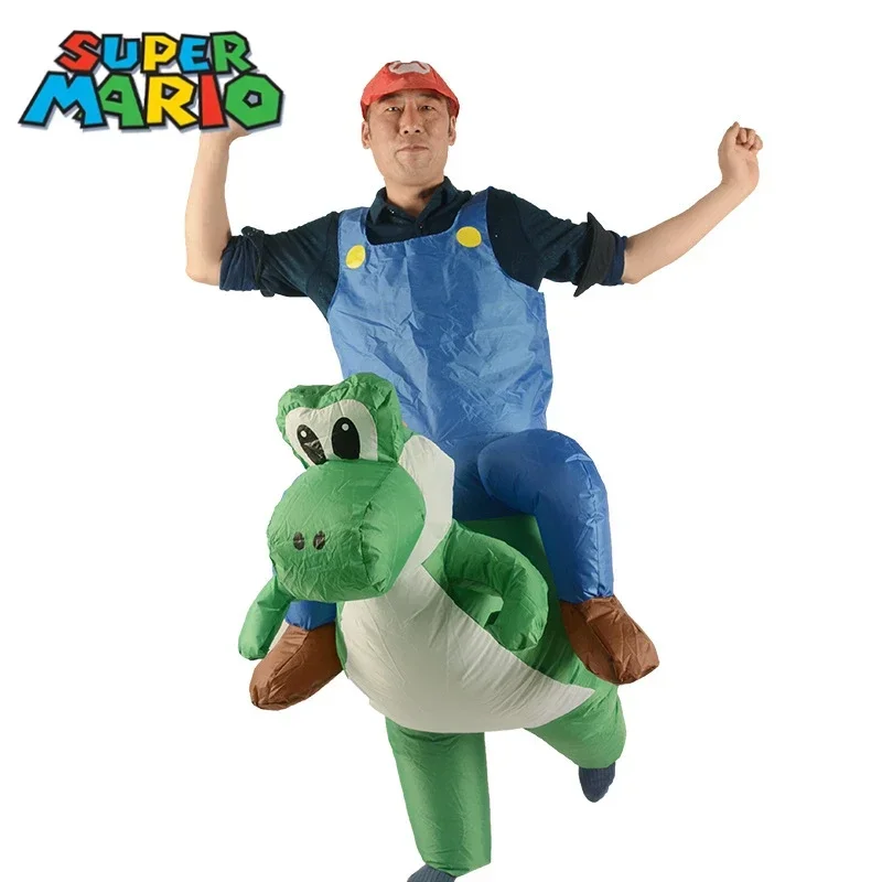 

Game Marios Bros Yoshi Cosplay Costume Anime Funny Inflatable Costumes Halloween Thanksgiving Party Performance Prop Gift