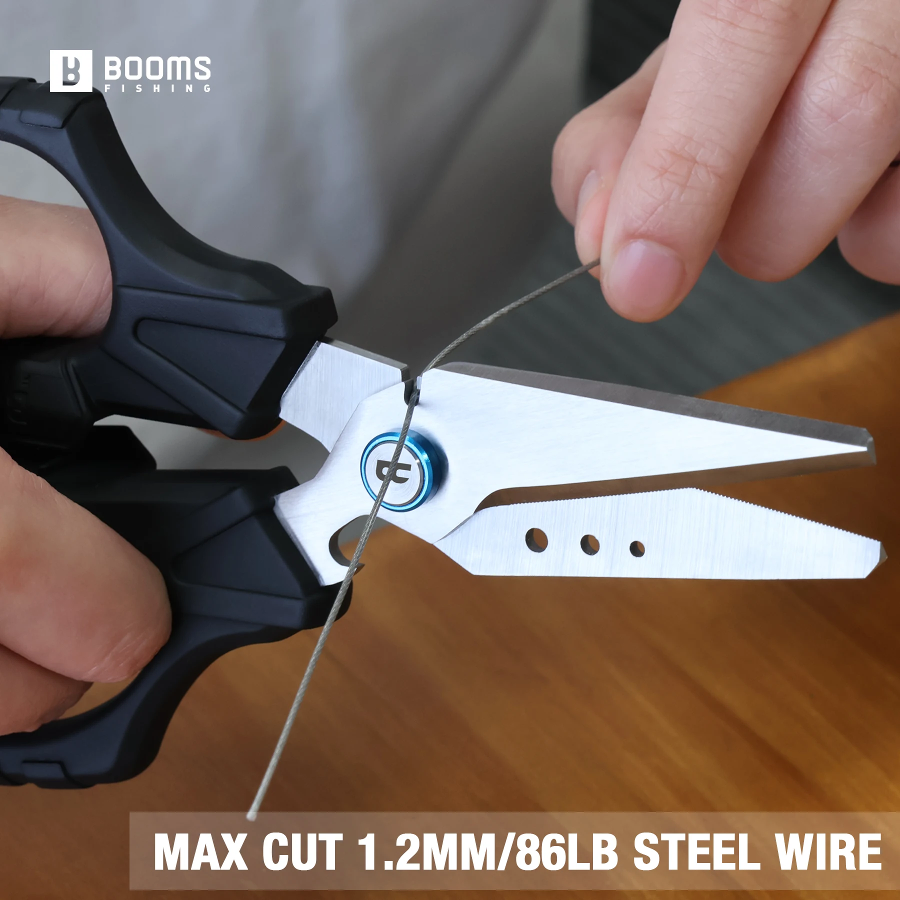 ازدهار الصيد S04 الصيد مضفر خط القاطع مقص الصيد المقصات المسننة مع فتاحة الزجاجات قطع أسلاك الفولاذ أدوات الصيد